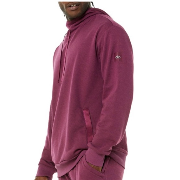 ALO Yoga Shirts Alo Yoga Highline Hoodie Varsity Cardinal Poshmark